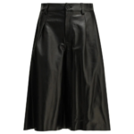 SEMPER jupe en cuir femme noire