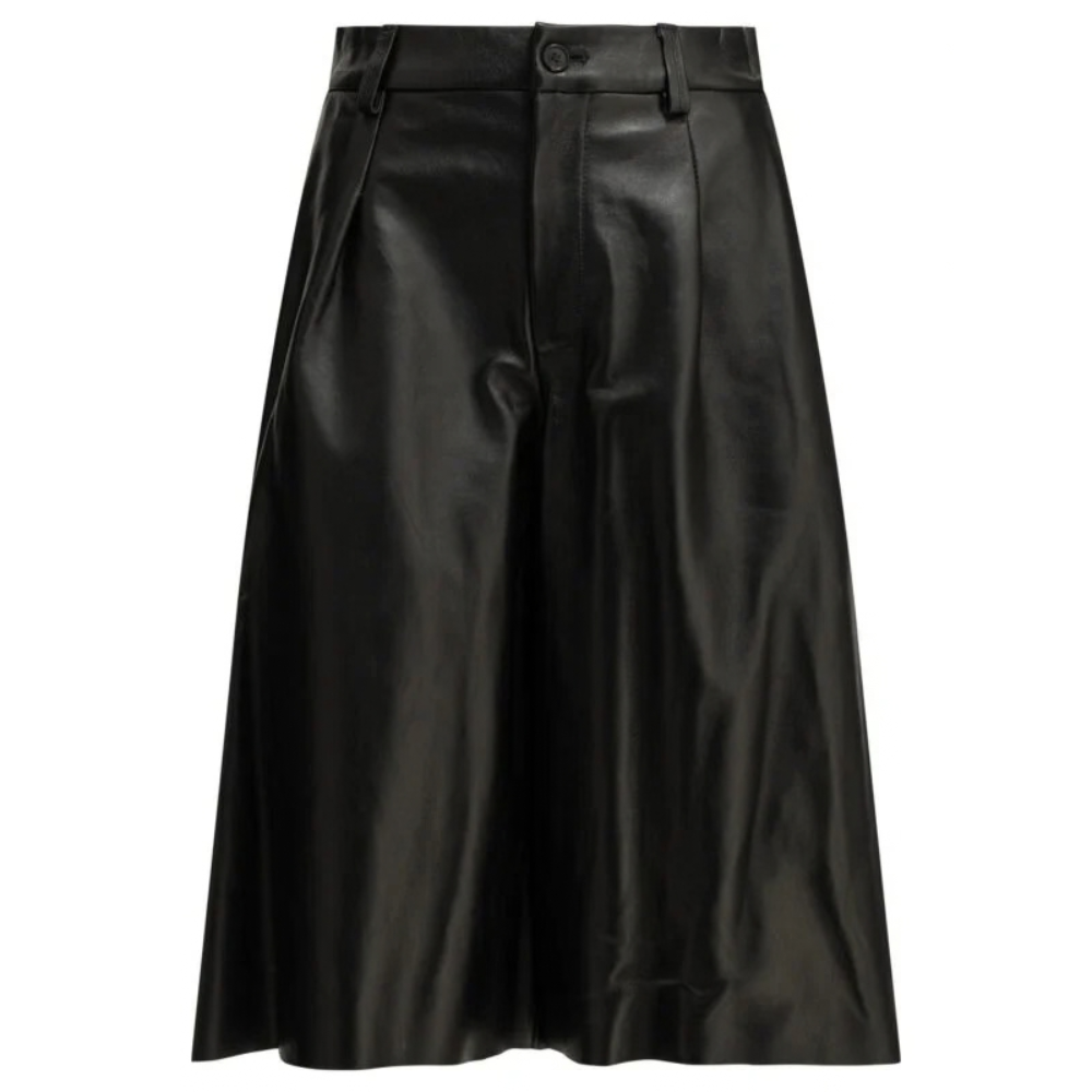 Sans titre (1000 x 1000 px) (96) SEMPER jupe en cuir femme noire – Image 1