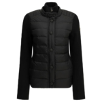 MONCLER GRENOBLE cardigan matelassé femme noir