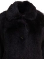 SEMPER manteau en fourrure femme noir – Image 3