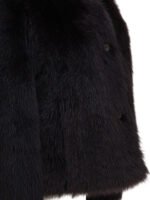 SEMPER manteau en fourrure femme noir – Image 4