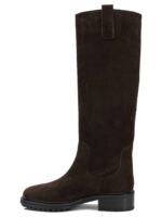 AEYDE bottes en cuir femme marron – Image 3