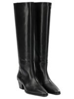 AEYDE bottes en cuir femme noires – Image 2