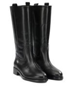 AEYDE bottes en cuir femme noires – Image 2