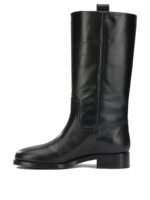 AEYDE bottes en cuir femme noires – Image 3