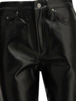 AGOLDE pantalon en cuir femme noir – Image 3