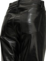 AGOLDE pantalon en cuir femme noir – Image 4