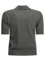 AMI PARIS polo en laine femme gris – Image 2