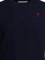 AMI PARIS pull en laine homme bleu – Image 3