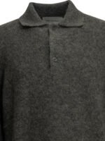 AMI PARIS pull polo homme gris – Image 3
