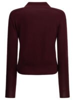BURBERRY pull polo femme bordeaux – Image 2