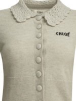 CHLOÉ pull polo en laine femme gris – Image 3
