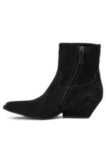 DEL CARLO bottines en cuir femme noires – Image 3