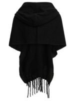 DESTIN poncho en laine femme noir – Image 2