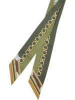 FERRAGAMO mini bandeau en soie femme vert – Image 2