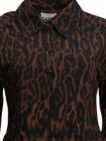 GANNI robe courte femme marron – Image 3