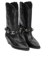 ISABEL MARANT bottines en cuir femme noires – Image 2