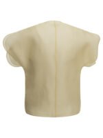 KHAITE top en soie femme beige – Image 2