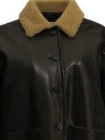 KHAITE veste en cuir femme noire – Image 3