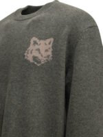 MAISON KITSUNÉ pull-over en laine homme gris – Image 4