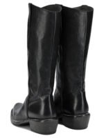 MOMA bottines western en cuir femme noires – Image 4