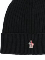 MONCLER GRENOBLE bonnet en laine homme noir – Image 3