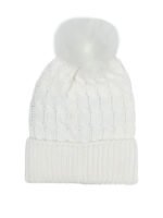 MONCLER GRENOBLE bonnet femme blanc – Image 2