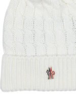 MONCLER GRENOBLE bonnet femme blanc – Image 3