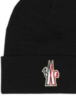 MONCLER GRENOBLE bonnet en laine homme noir – Image 3