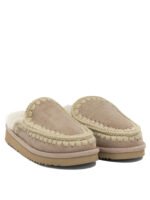MOU mules en cuir femme beiges – Image 2