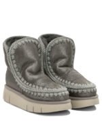 MOU bottes en cuir femme argenté – Image 2