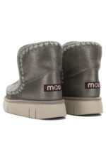 MOU bottes en cuir femme argenté – Image 4