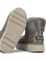 MOU bottes en cuir femme argenté – Image 5