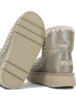 MOU bottes en cuir femme argentées – Image 5