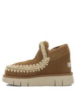 MOU bottes en cuir femme marron – Image 3