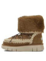 MOU bottes en cuir femme marron – Image 3
