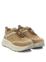 MOU baskets en cuir femme beiges – Image 2