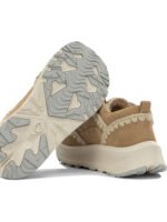 MOU baskets en cuir femme beiges – Image 5