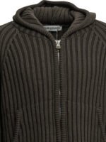 OUR LEGACY pull zippé en laine homme vert – Image 3