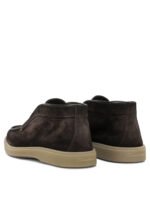 SANTONI mocassins en daim homme marron – Image 4