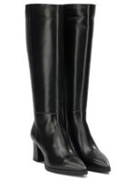SANTONI bottes en cuir femme noires – Image 2
