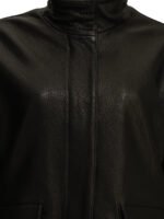 SEMPER veste en cuir femme marron – Image 3