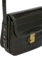 SOEUR petit sac bandoulière effet croco femme vert – Image 4