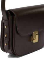 SOEUR sac bandoulière en cuir femme marron – Image 4