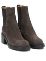 TOD'S bottes en cuir femme marron – Image 2