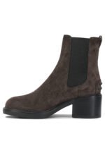 TOD'S bottes en cuir femme marron – Image 3