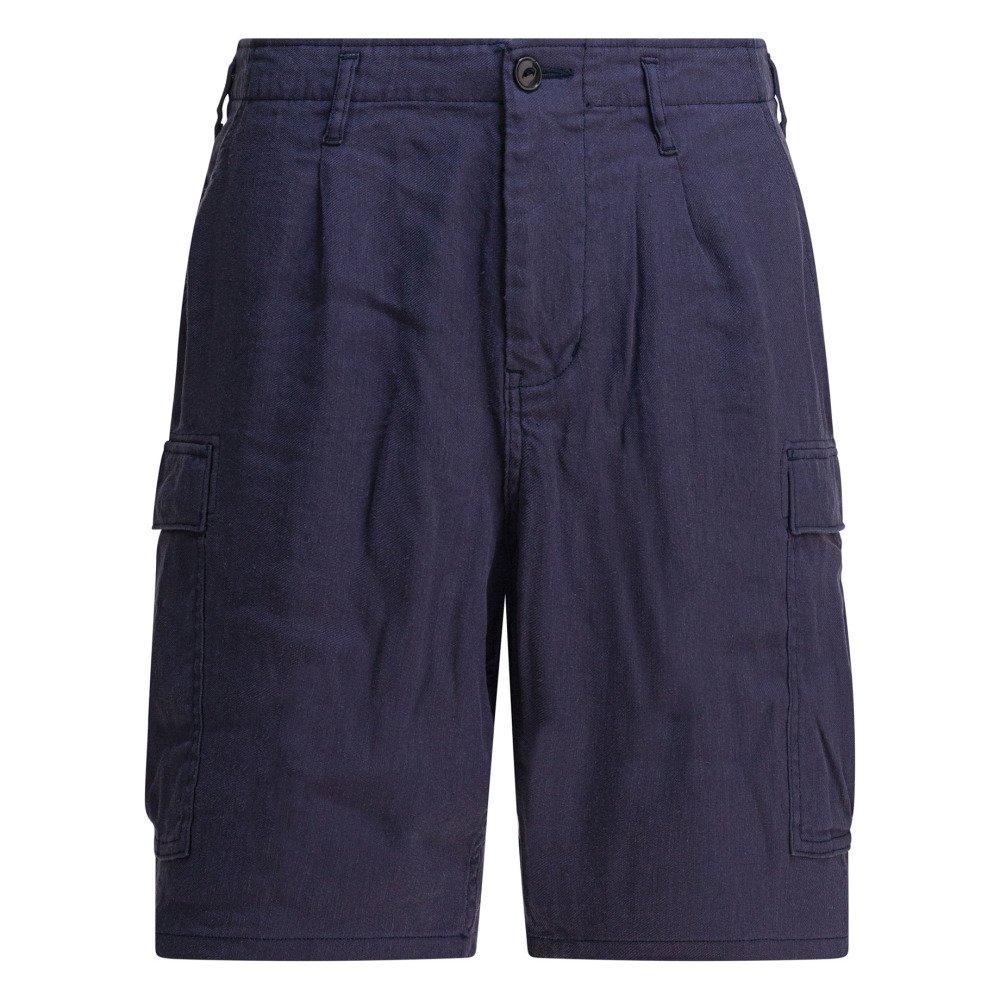 S25-nonnative-NN-P4622DK20NAVY NONNATIVE Short Cargo Linen Bleu Homme – Image 1