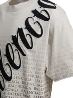 BALENCIAGA T-shirt Big B Blanc Homme – Image 4