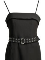 GANNI Robe Evasée Noir Femme – Image 3