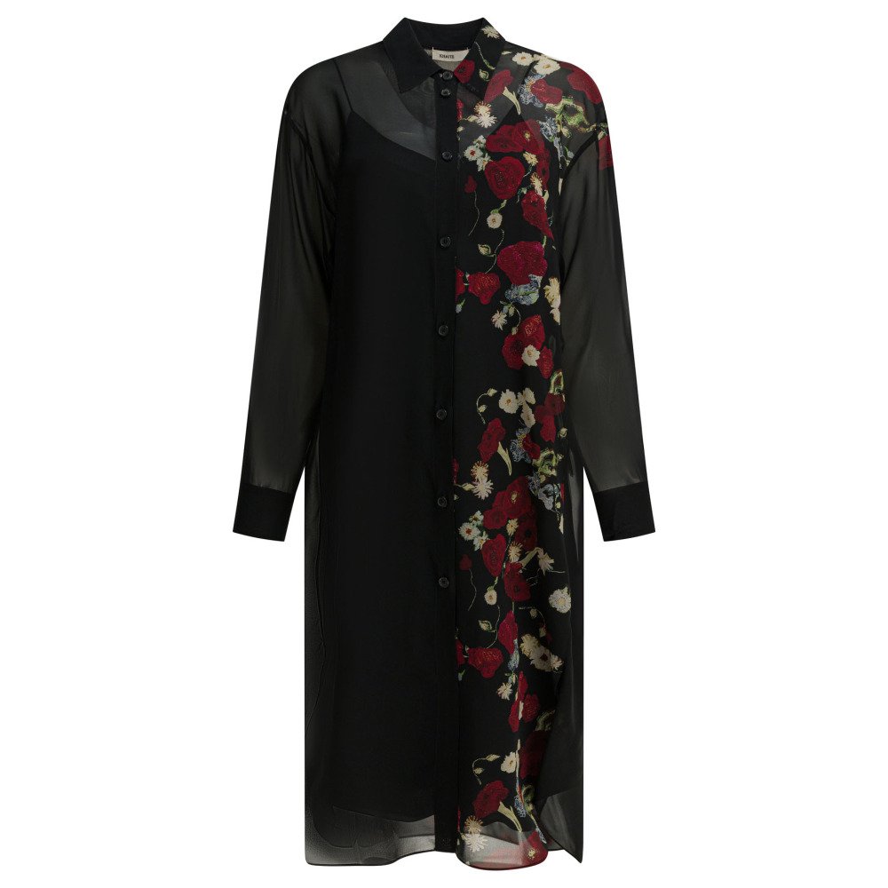 S26-khaite-55803371369 KHAITE Robe Gloria Noir Femme – Image 1